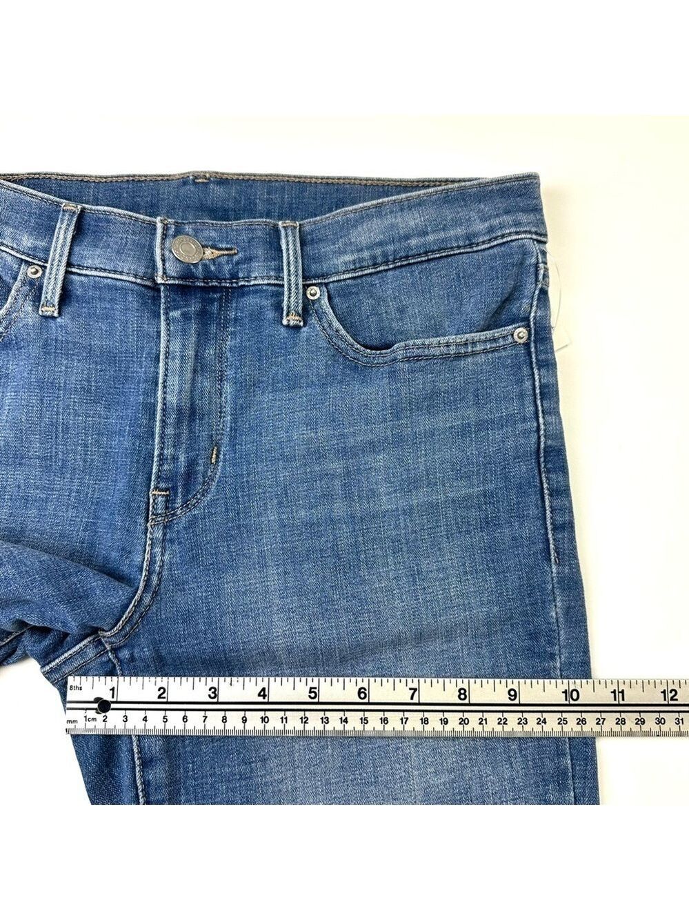 Levis Bermuda womens shorts jorts Size 29 stretch cotton - Picture 5 of 11